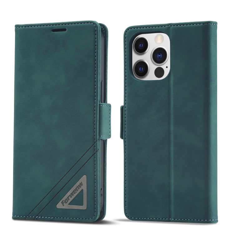 For iPhone 14 Pro Forwenw Dual-side Buckle Leather Phone Case
