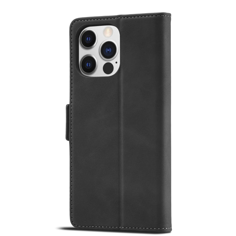 For iPhone 14 Pro Max Forwenw Dual-side Buckle Leather Phone Case