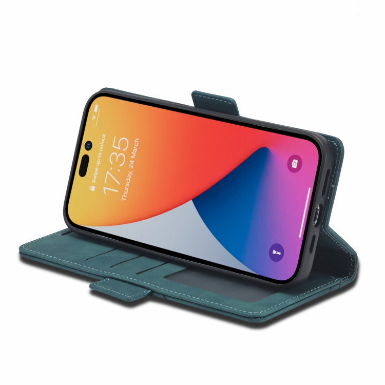 For iPhone 14 Pro Max Forwenw Dual-side Buckle Leather Phone Case