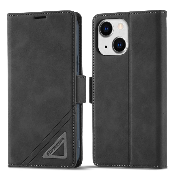 For iPhone 13 Forwenw Dual-side Buckle Leather Phone Case