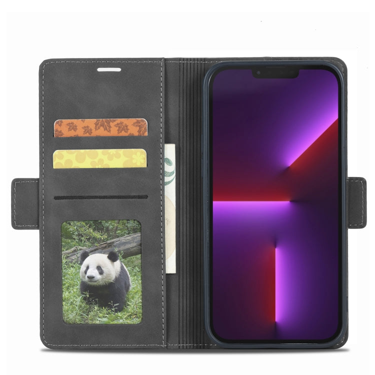 For iPhone 13 Pro Max Forwenw Dual-side Buckle Leather Phone Case