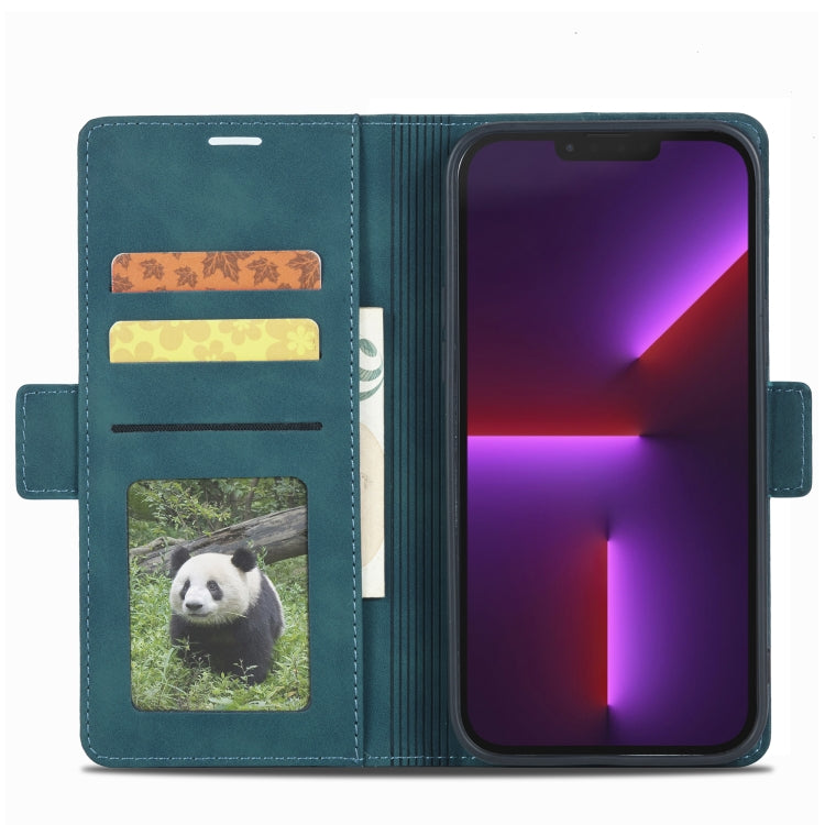 For iPhone 13 Pro Max Forwenw Dual-side Buckle Leather Phone Case