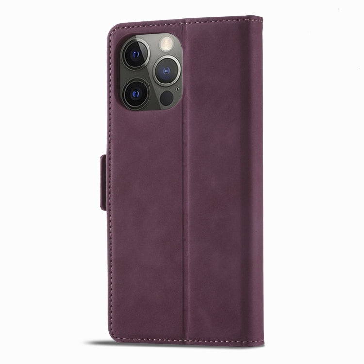 For iPhone 13 Pro Max Forwenw Dual-side Buckle Leather Phone Case
