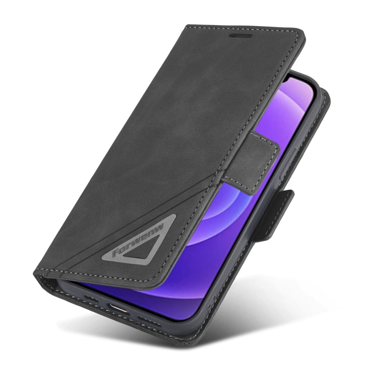 For iPhone 12 mini Forwenw Dual-side Buckle Leather Phone Case