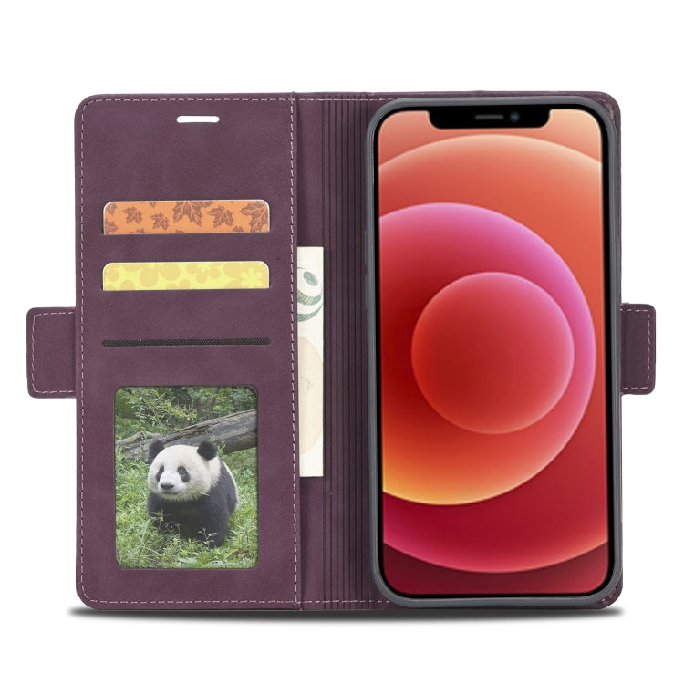 For iPhone 12 Pro Max Forwenw Dual-side Buckle Leather Phone Case