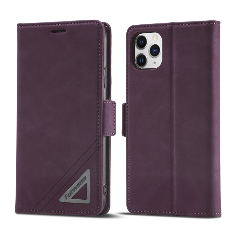 For iPhone 11 Pro Forwenw Dual-side Buckle Leather Phone Case