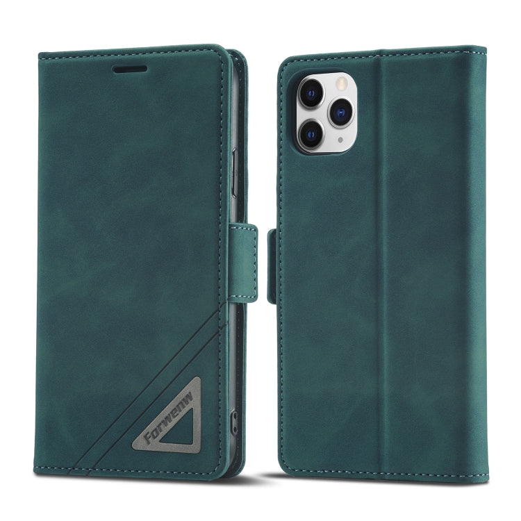 For iPhone 11 Pro Max Forwenw Dual-side Buckle Leather Phone Case