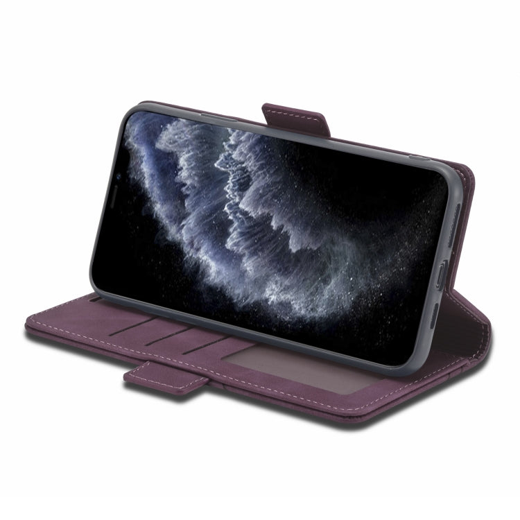 For iPhone 11 Pro Max Forwenw Dual-side Buckle Leather Phone Case