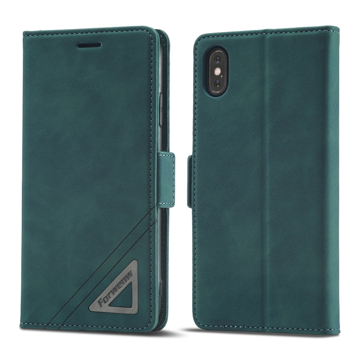 For iPhone X / XS Forwenw Dual-side Buckle Leather Phone Case