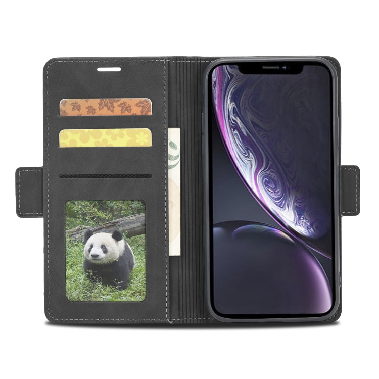 For iPhone XR Forwenw Dual-side Buckle Leather Phone Case