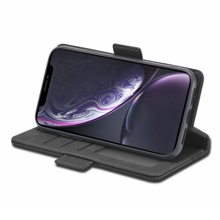 For iPhone XR Forwenw Dual-side Buckle Leather Phone Case