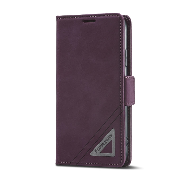 For iPhone XR Forwenw Dual-side Buckle Leather Phone Case