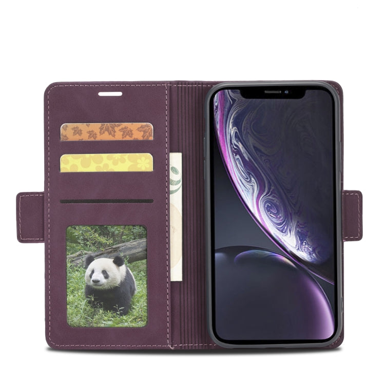 For iPhone XR Forwenw Dual-side Buckle Leather Phone Case