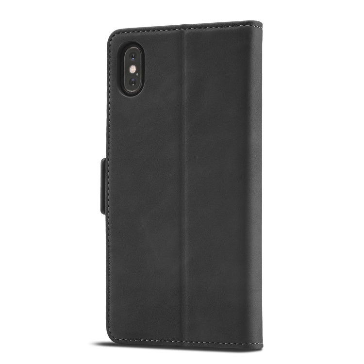 For iPhone XS Max Forwenw Dual-side Buckle Leather Phone Case