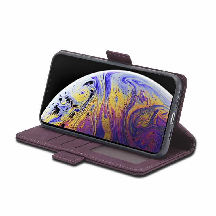 For iPhone XS Max Forwenw Dual-side Buckle Leather Phone Case