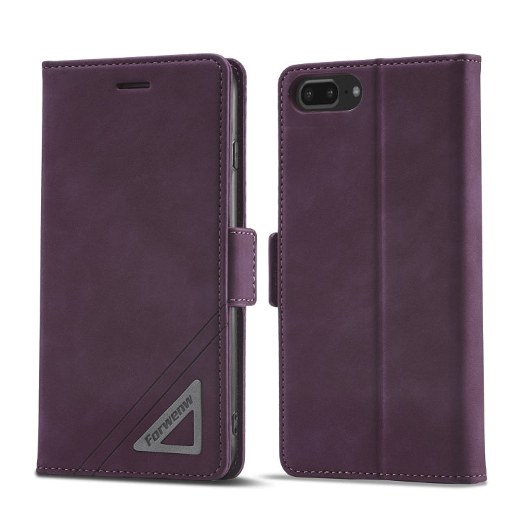 For iPhone SE 2022 / SE 2020 / 8 / 7 Forwenw Dual-side Buckle Leather Phone Case