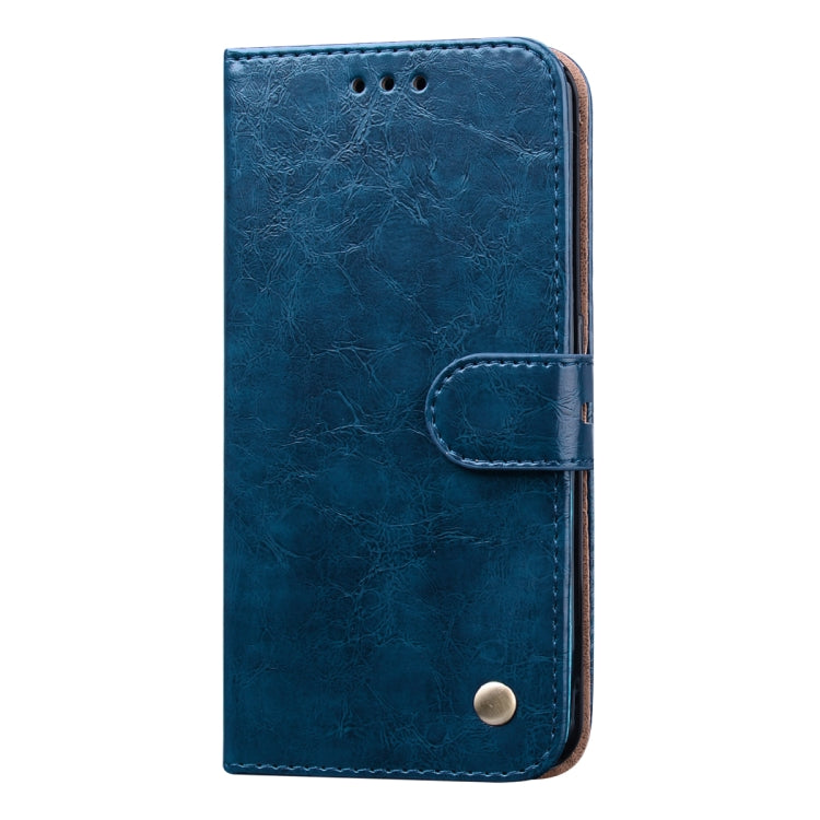 For Galaxy A01 Business Style Oil Wax Texture Horizontal Flip Leather Case, with Holder & Card Slots & Wallet
