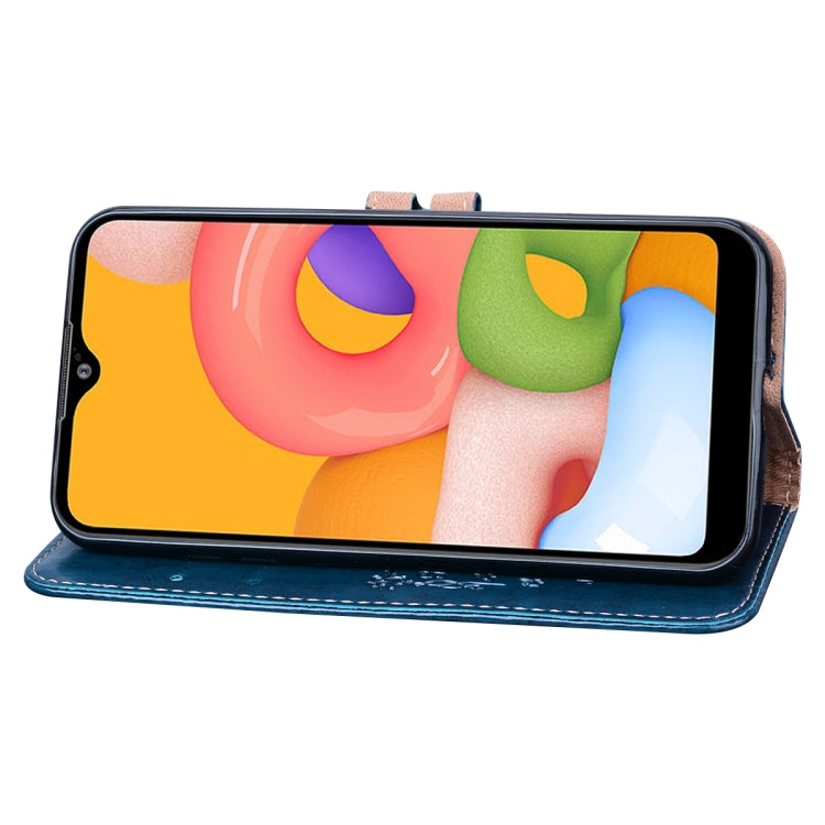 For Galaxy A01 Business Style Oil Wax Texture Horizontal Flip Leather Case, with Holder & Card Slots & Wallet