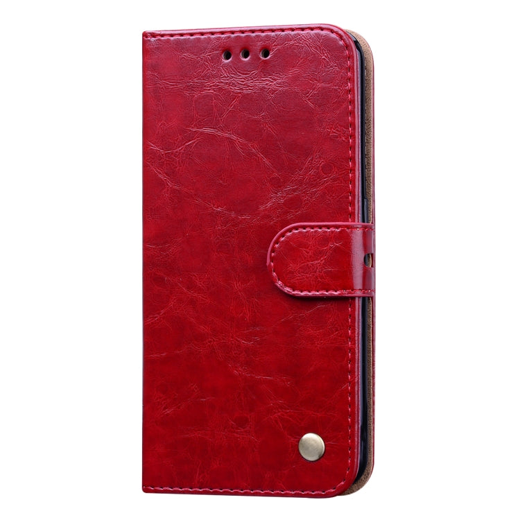 For Galaxy A01 Business Style Oil Wax Texture Horizontal Flip Leather Case, with Holder & Card Slots & Wallet