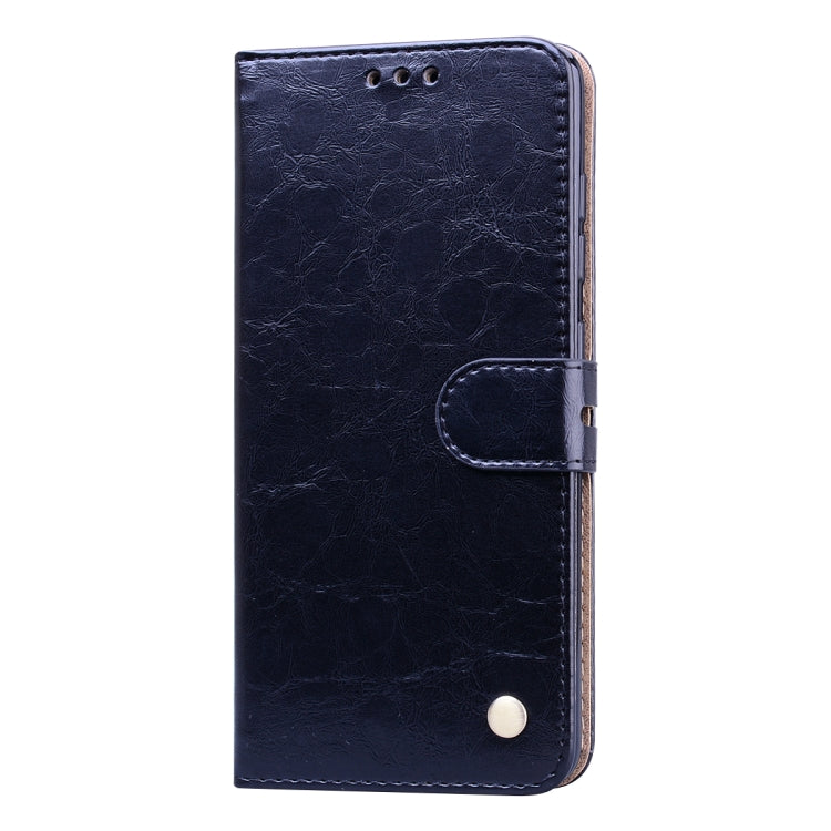 For Galaxy A51 Business Style Oil Wax Texture Horizontal Flip Leather Case, with Holder & Card Slots & Wallet