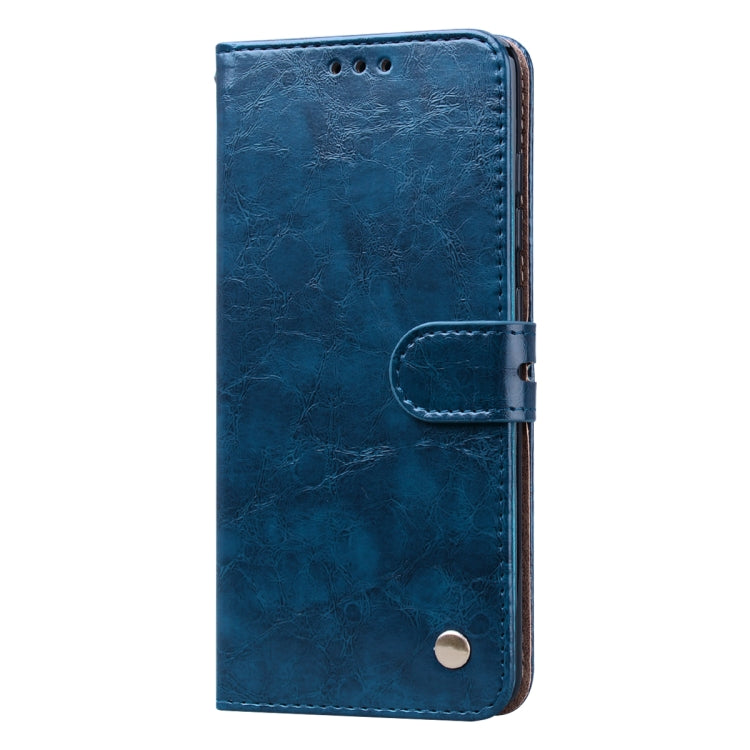 For Galaxy A51 Business Style Oil Wax Texture Horizontal Flip Leather Case, with Holder & Card Slots & Wallet