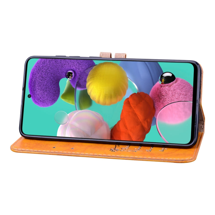 For Galaxy A51 Business Style Oil Wax Texture Horizontal Flip Leather Case, with Holder & Card Slots & Wallet