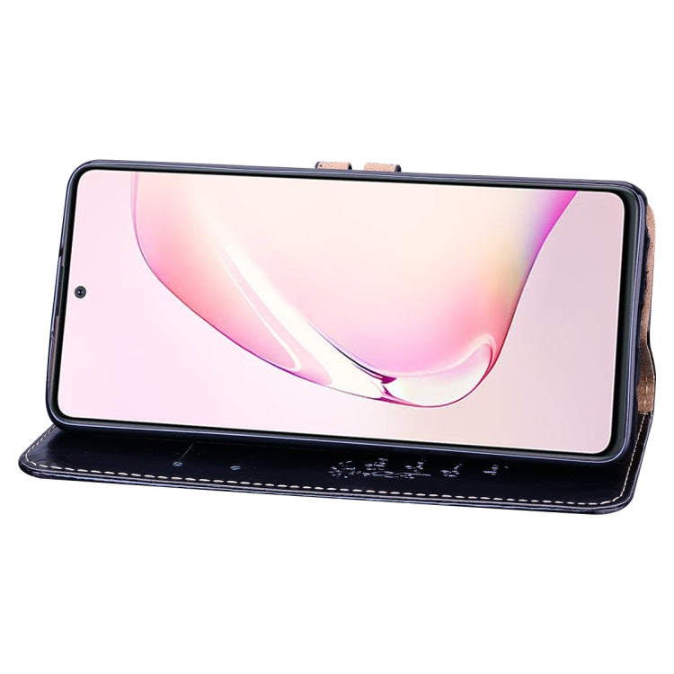 For Galaxy A81 / Note 10 Lite Business Style Oil Wax Texture Horizontal Flip Leather Case, with Holder & Card Slots & Wallet