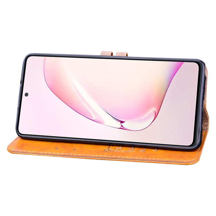 For Galaxy A81 / Note 10 Lite Business Style Oil Wax Texture Horizontal Flip Leather Case, with Holder & Card Slots & Wallet