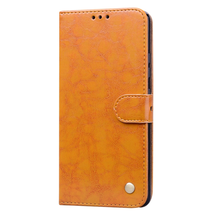 For Galaxy A91 / S10 Lite Business Style Oil Wax Texture Horizontal Flip Leather Case, with Holder & Card Slots & Wallet