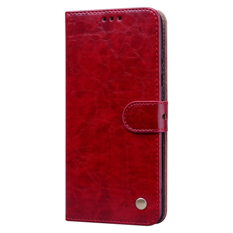 For Galaxy S20 Business Style Oil Wax Texture Horizontal Flip Leather Case, with Holder & Card Slots & Wallet