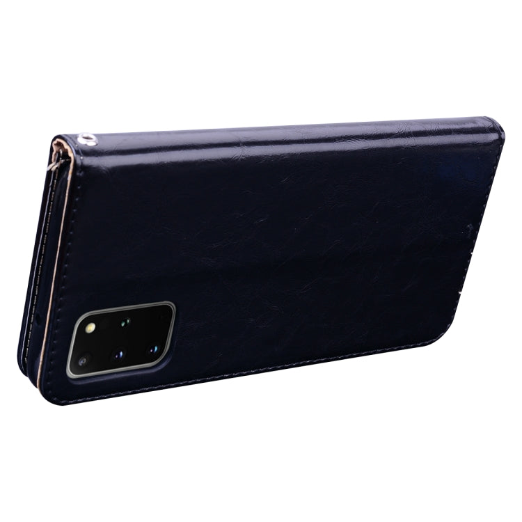 For Galaxy S20 Plus Business Style Oil Wax Texture Horizontal Flip Leather Case, with Holder & Card Slots & Wallet