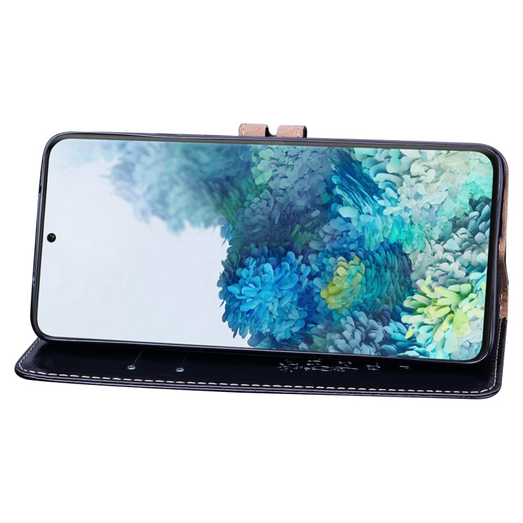 For Galaxy S20 Plus Business Style Oil Wax Texture Horizontal Flip Leather Case, with Holder & Card Slots & Wallet