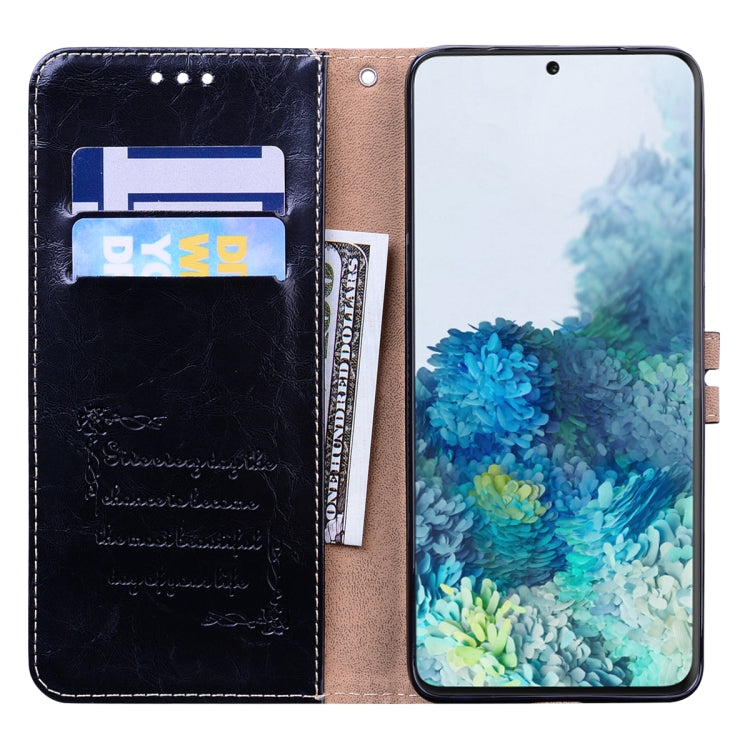 For Galaxy S20 Plus Business Style Oil Wax Texture Horizontal Flip Leather Case, with Holder & Card Slots & Wallet
