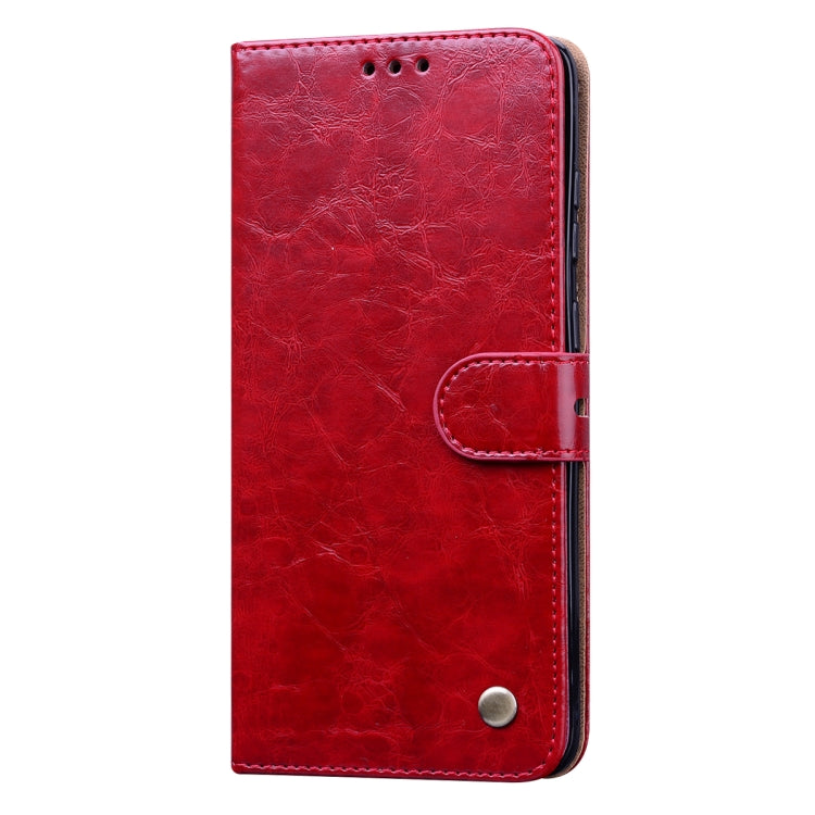 For Galaxy S20 Plus Business Style Oil Wax Texture Horizontal Flip Leather Case, with Holder & Card Slots & Wallet
