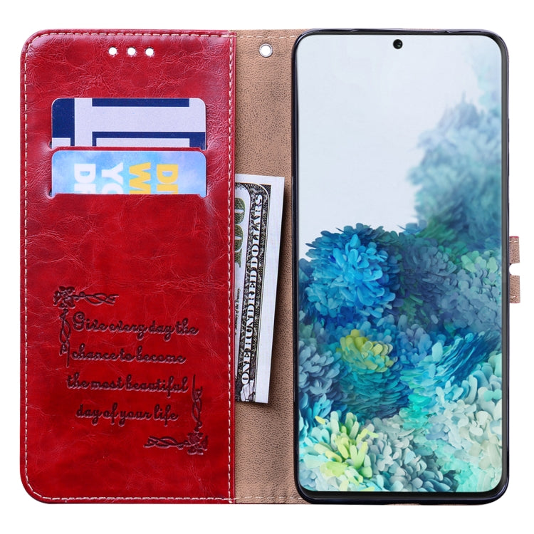 For Galaxy S20 Plus Business Style Oil Wax Texture Horizontal Flip Leather Case, with Holder & Card Slots & Wallet