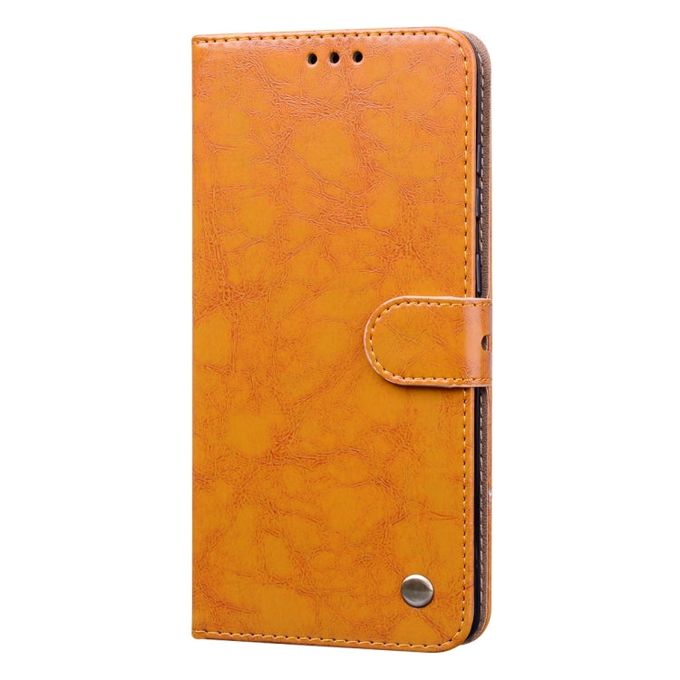 For Galaxy S20 Plus Business Style Oil Wax Texture Horizontal Flip Leather Case, with Holder & Card Slots & Wallet
