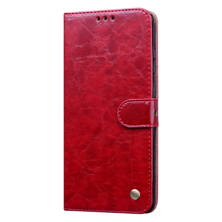 For Galaxy S20 Ultra Business Style Oil Wax Texture Horizontal Flip Leather Case, with Holder & Card Slots & Wallet