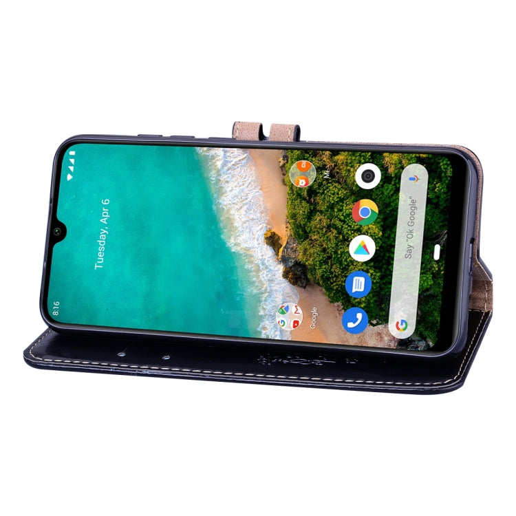 For Xiaomi Mi A3 Business Style Oil Wax Texture Horizontal Flip Leather Case, with Holder & Card Slots & Wallet