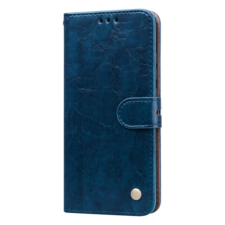 For Xiaomi Mi A3 Business Style Oil Wax Texture Horizontal Flip Leather Case, with Holder & Card Slots & Wallet