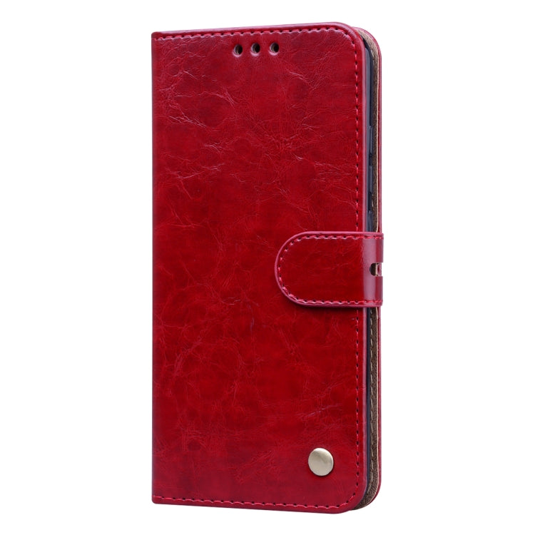 For Xiaomi Mi A3 Business Style Oil Wax Texture Horizontal Flip Leather Case, with Holder & Card Slots & Wallet