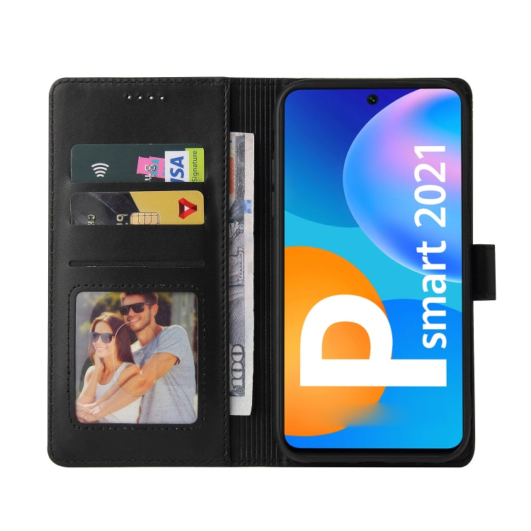 For Huawei P Smart 2021 GQUTROBE Skin Feel Magnetic Leather Phone Case