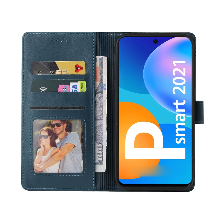 For Huawei P Smart 2021 GQUTROBE Skin Feel Magnetic Leather Phone Case