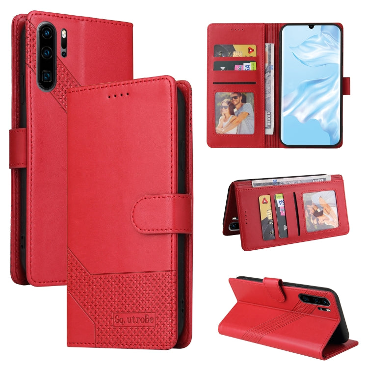 For Huawei P30 Pro GQUTROBE Skin Feel Magnetic Leather Phone Case