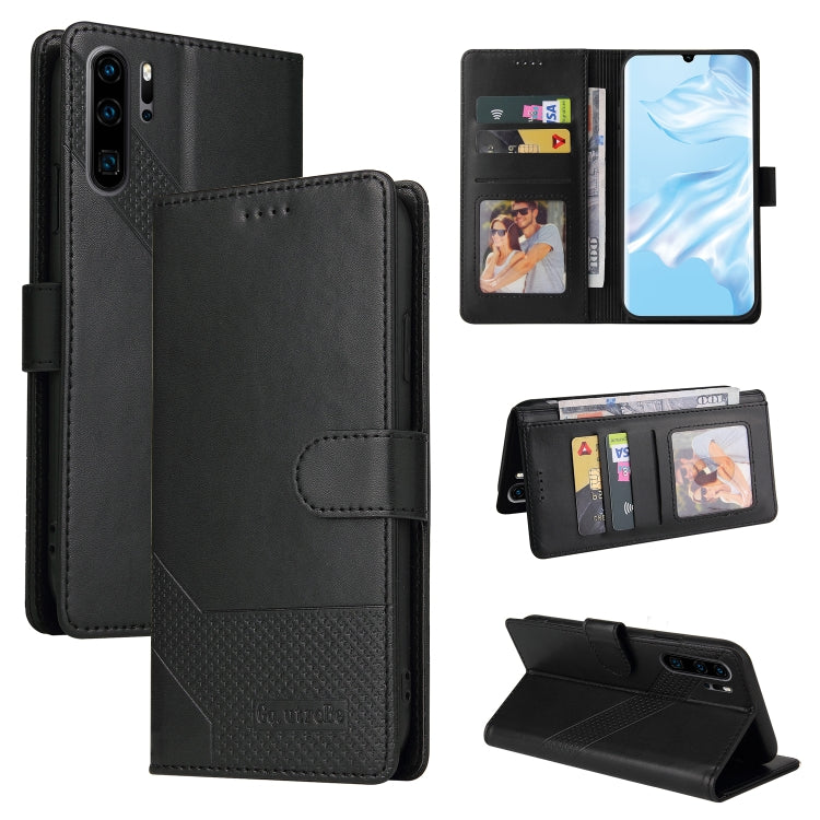 For Huawei P30 Pro GQUTROBE Skin Feel Magnetic Leather Phone Case