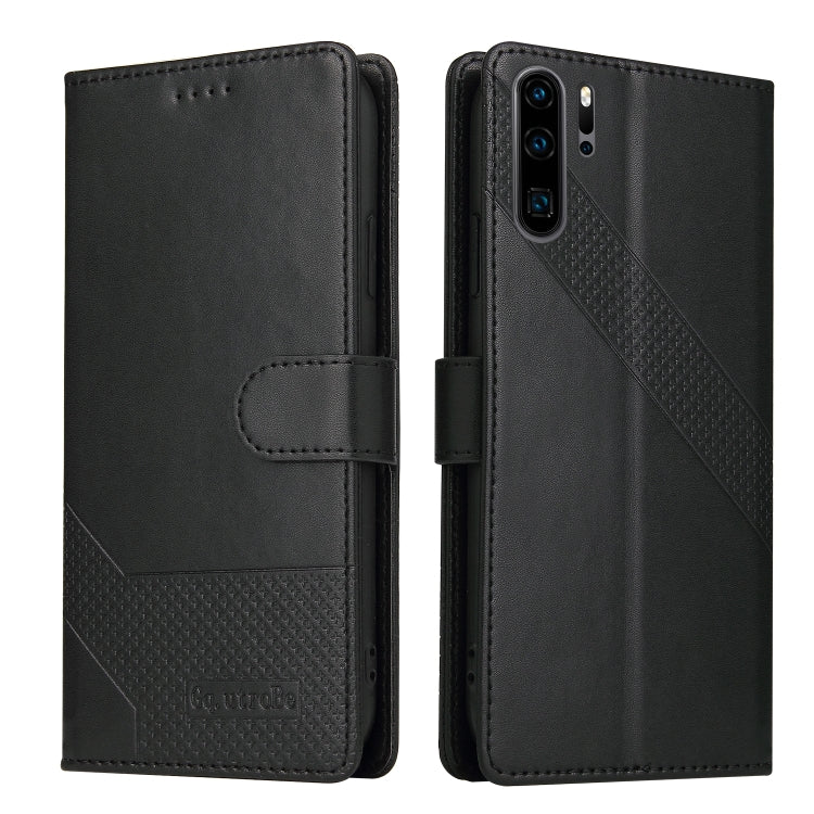 For Huawei P30 Pro GQUTROBE Skin Feel Magnetic Leather Phone Case