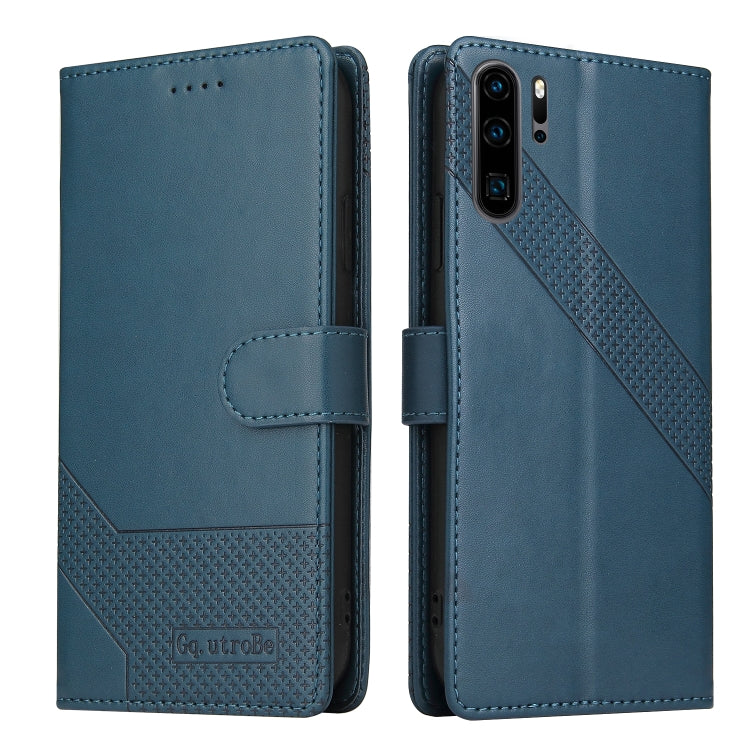 For Huawei P30 Pro GQUTROBE Skin Feel Magnetic Leather Phone Case