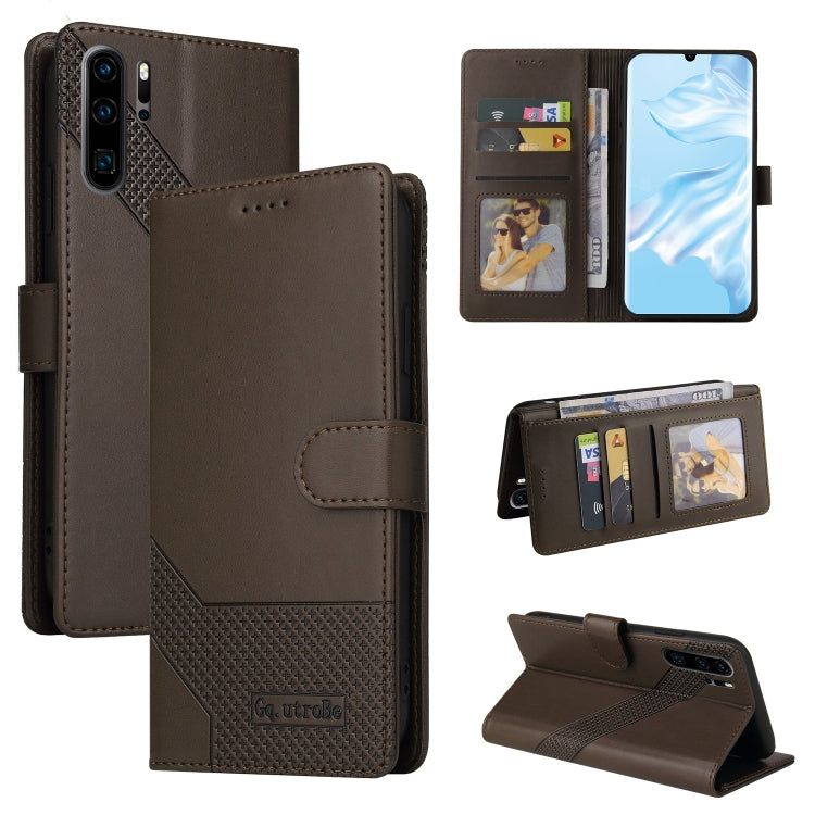 For Huawei P30 Pro GQUTROBE Skin Feel Magnetic Leather Phone Case