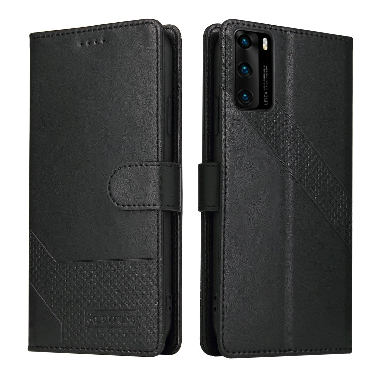 For Huawei P40 Pro GQUTROBE Skin Feel Magnetic Leather Phone Case