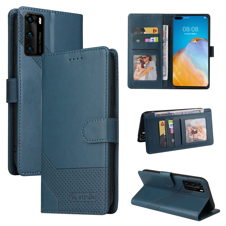 For Huawei P40 Pro GQUTROBE Skin Feel Magnetic Leather Phone Case