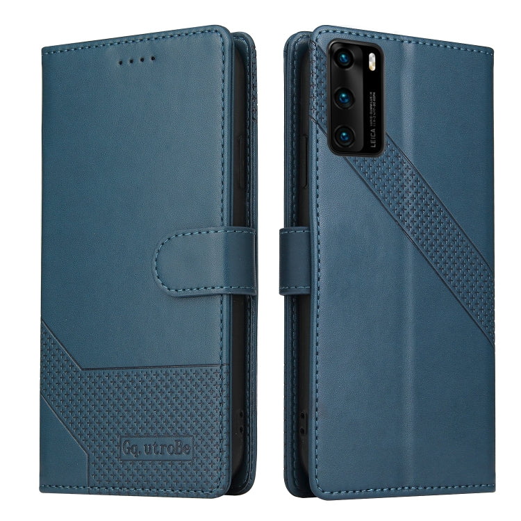 For Huawei P40 Pro GQUTROBE Skin Feel Magnetic Leather Phone Case